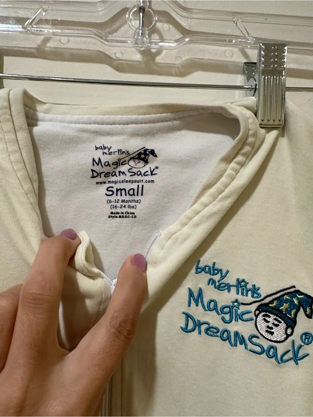 Baby Merlin’s Magic DreamSack Sleep Sack Light Yellow Small 6–12 Months